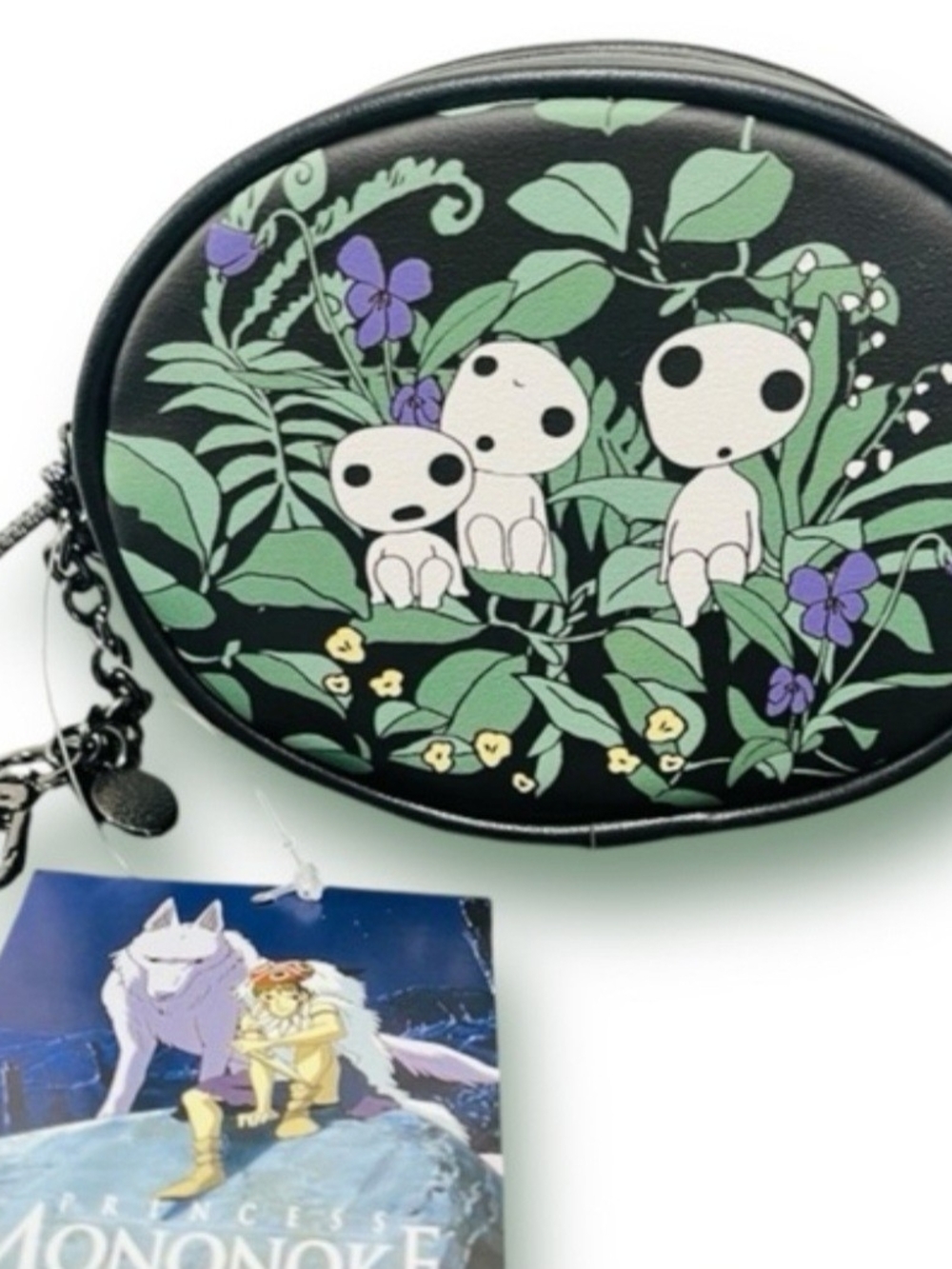 Studio Ghibli Kodama Black Oval Coin Purse - Picture 2 of 6